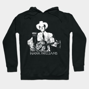 Hank Williams with guitar Hoodie